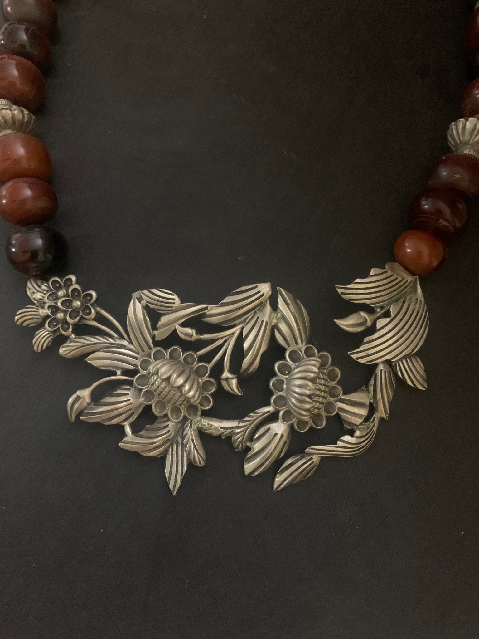 Hand Crafted SunFlower Statement Necklace