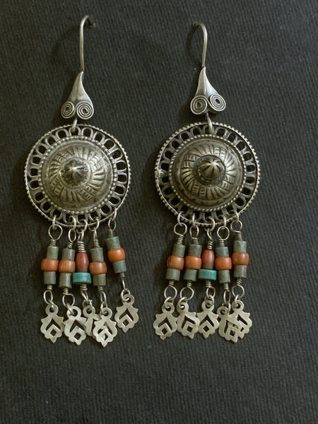 Vintage Silver Assembled Earrings