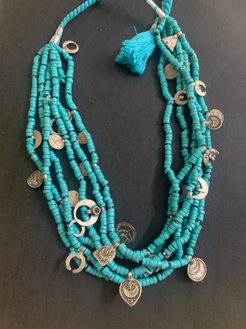 Turquoise Multilayer Neckpiece