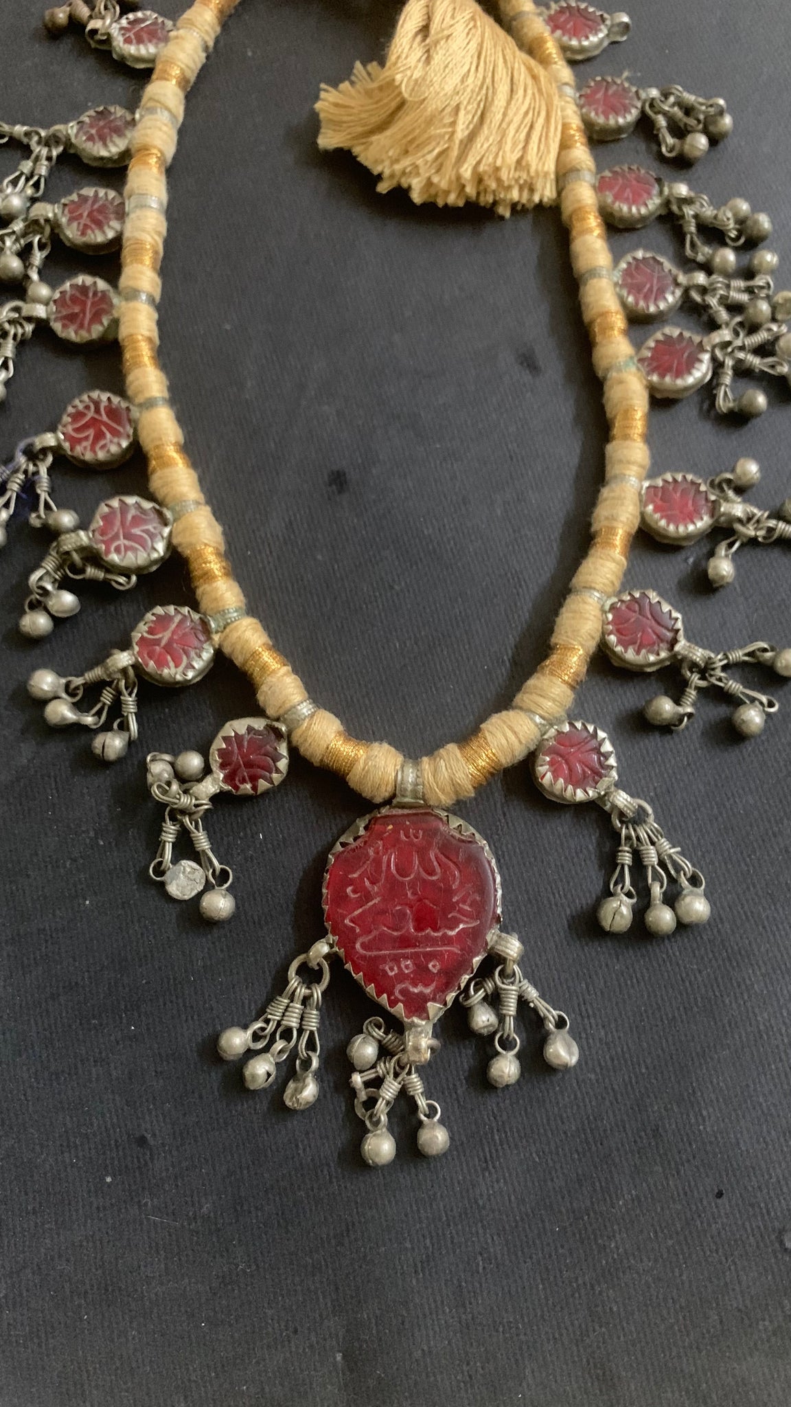 Vintage silver Haaj Bead Necklace