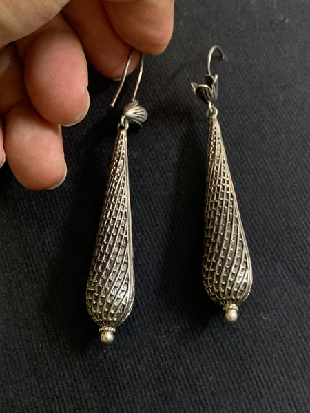 Textured Long Earring