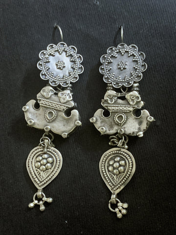 Assembled Silver Earrings