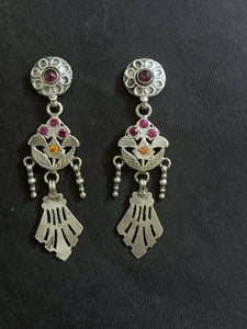 Silver Vintage Assembled Earrings