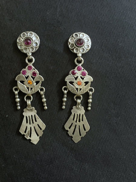 Silver Vintage Assembled Earrings