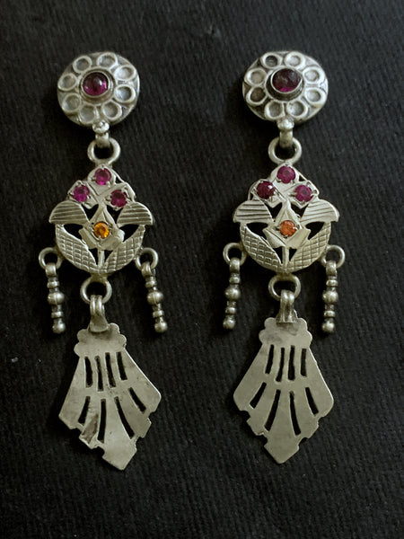 Silver Vintage Assembled Earrings