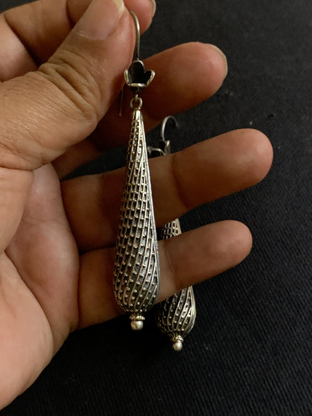 Textured Long Earring