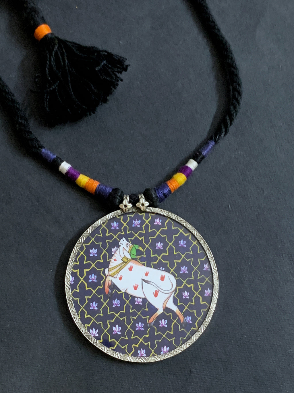 Pichwai Pendant Neckpiece
