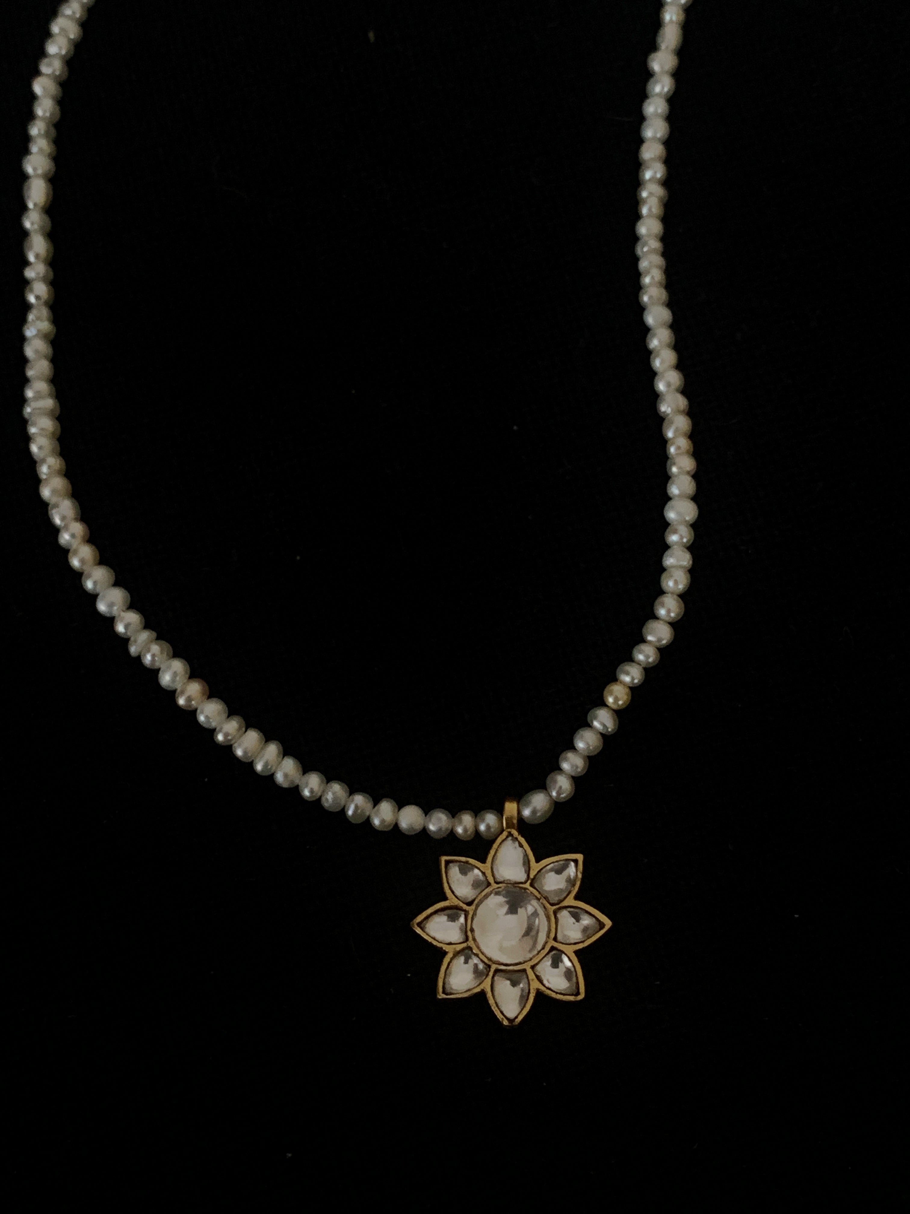 Champa and Pearl Necklace