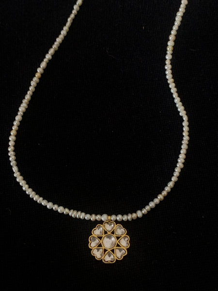 Phool and Pearl Necklace