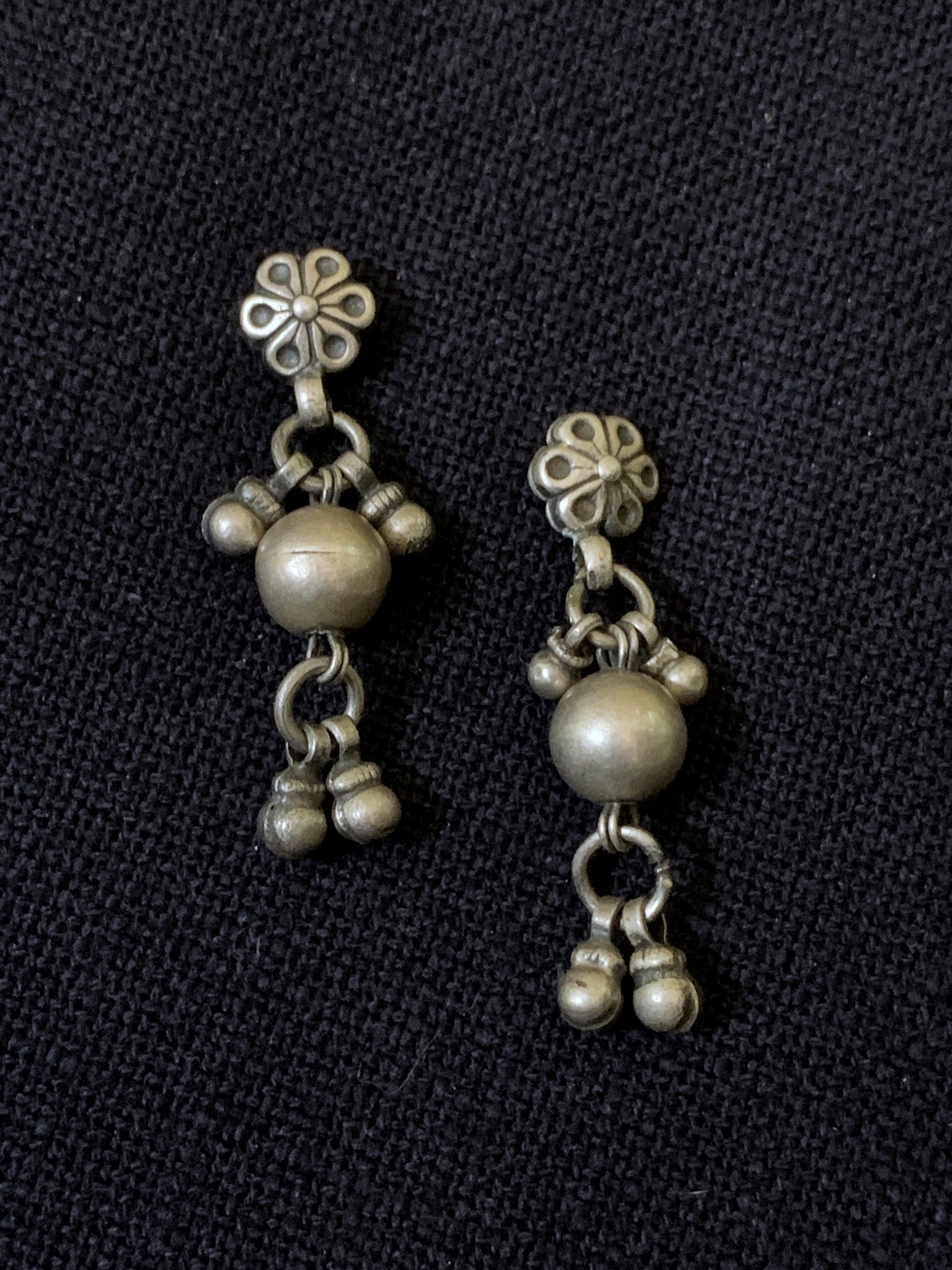 Silver Bead Earrings