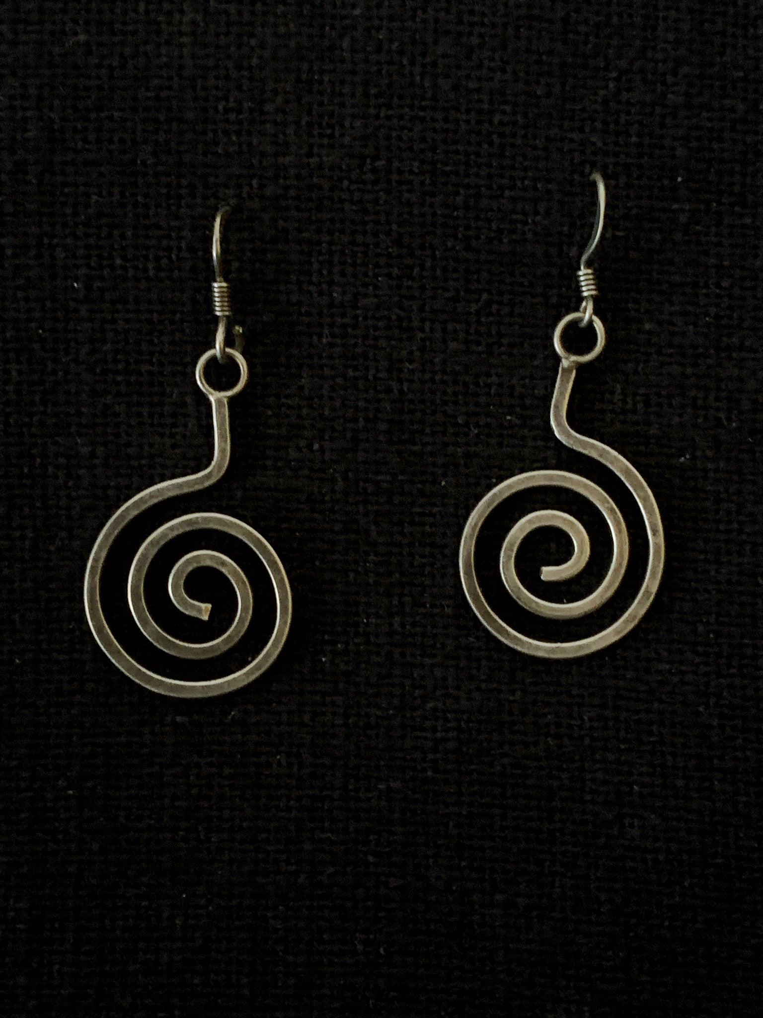 Silver Spiral earrings