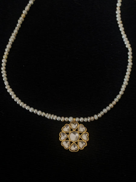 Phool and Pearl Necklace