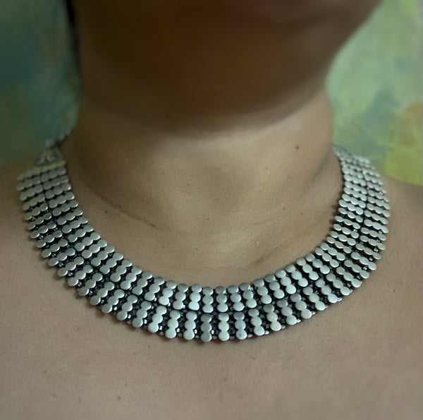 Silver Collar Necklace