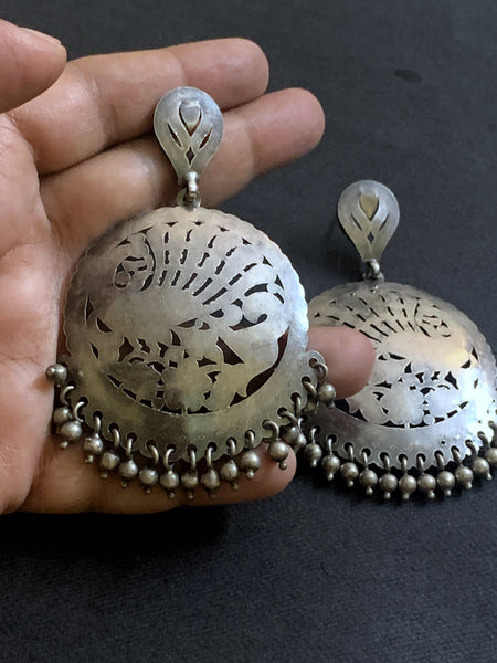 Peacock Cutwork Earrings