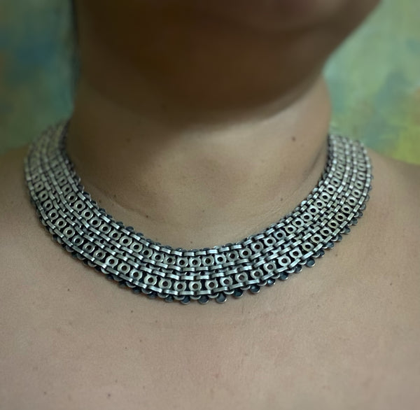 Silver Collar Necklace