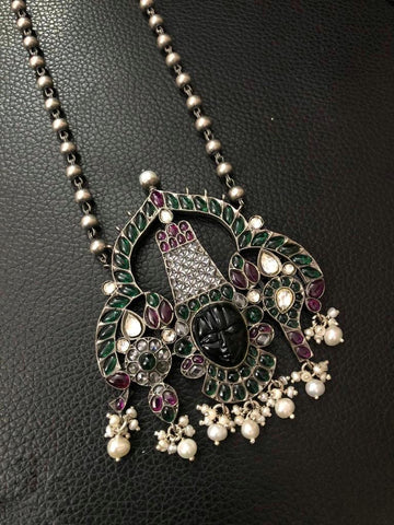 Silver Balaji Pendant Necklace