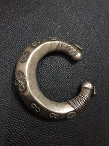 Silver Vintage Crescent Kada