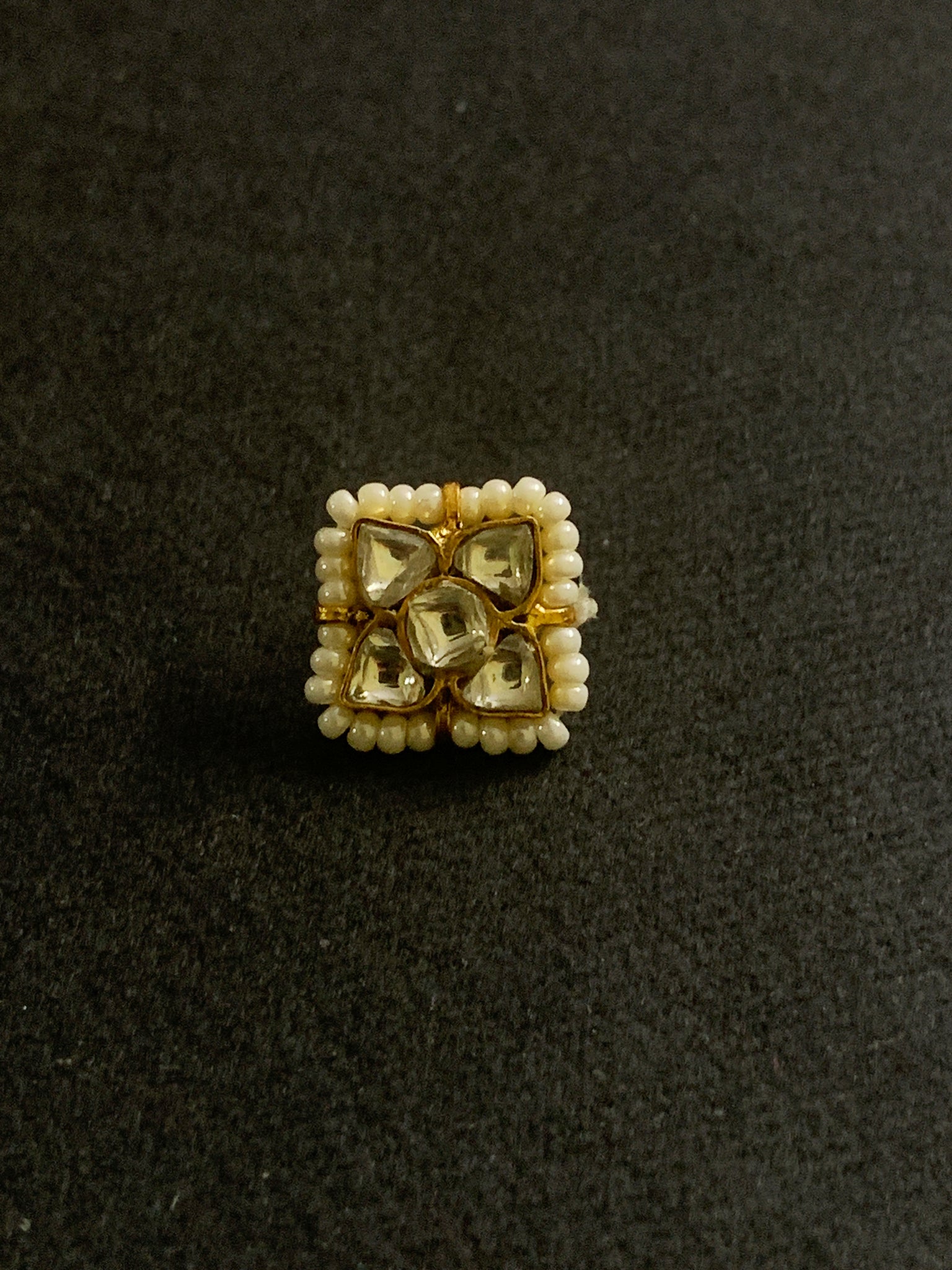 Four Petal Kundan Nosepin