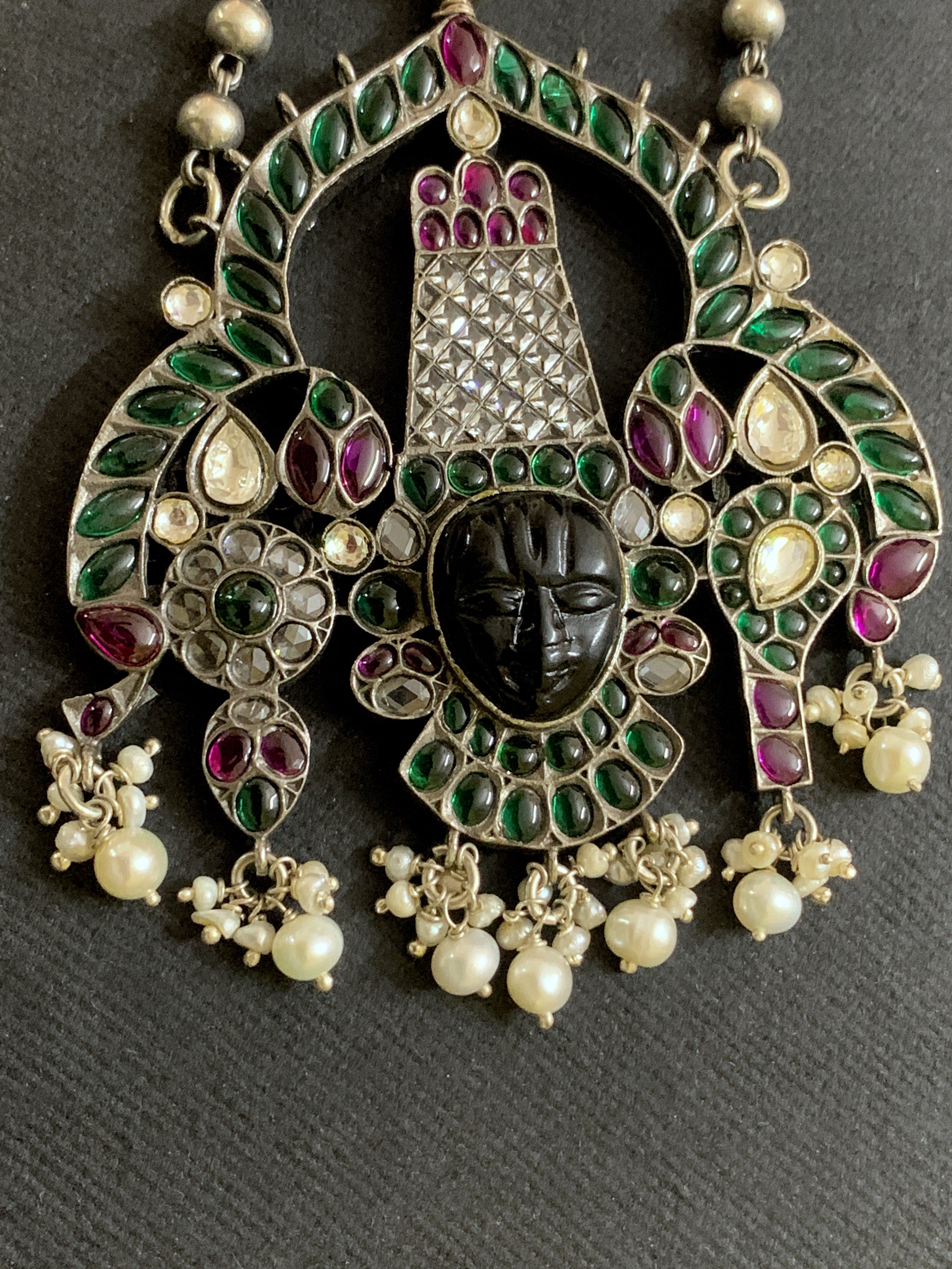 Silver Balaji Pendant Necklace