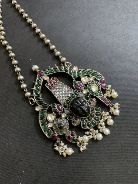 Silver Balaji Pendant Necklace