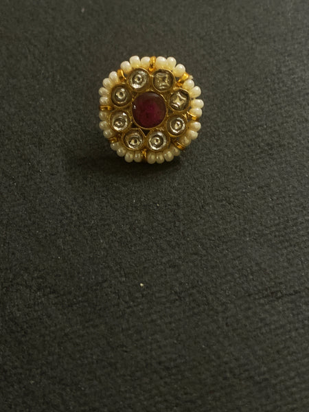 Flower Kundan Nosepin