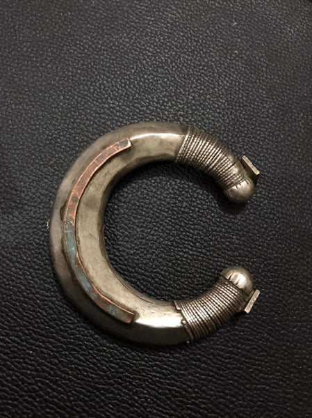 Silver Vintage Crescent Kada