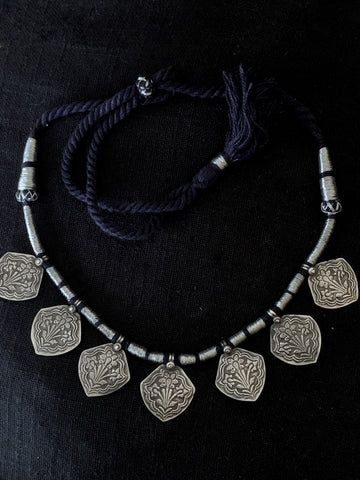 Silver 7 Pendant Necklace