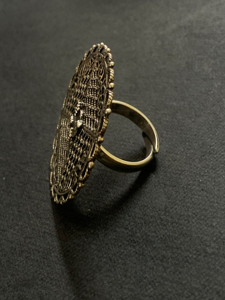 Silver Wire Work Finger Ring