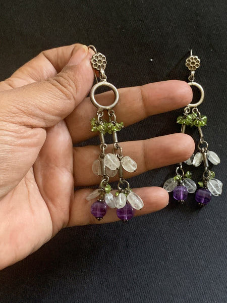 Semi Precious Stone Earrings