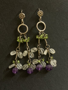 Semi Precious Stone Earrings