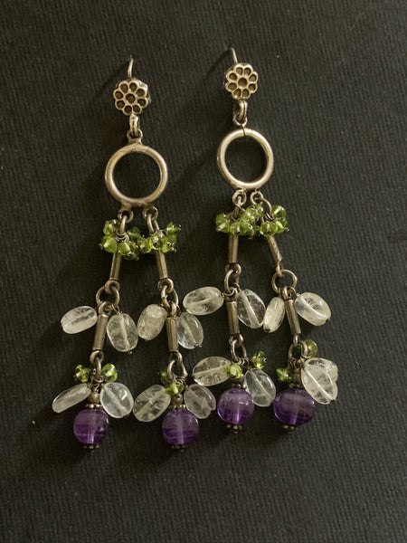 Semi Precious Stone Earrings