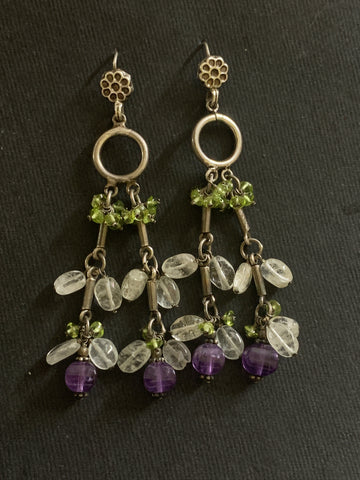 Semi Precious Stone Earrings