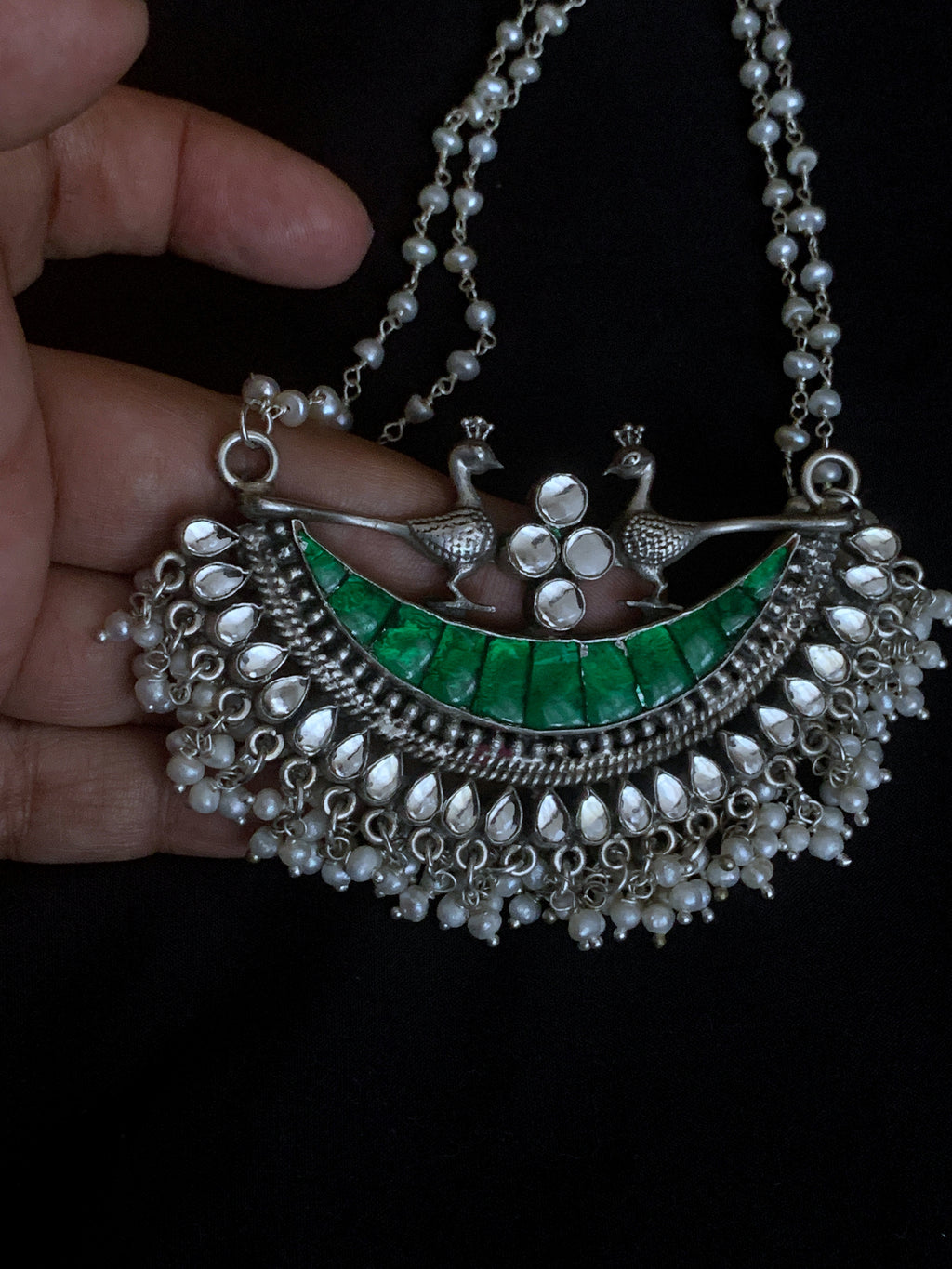 Green Kundan Pendant