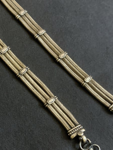 Three Line Silver Anklet