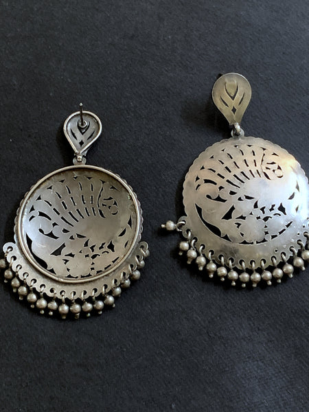 Peacock Cutwork Earrings