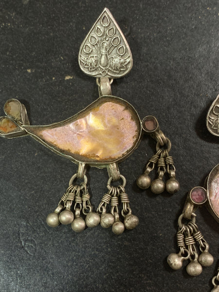 Vintage Glass Bird Earrings